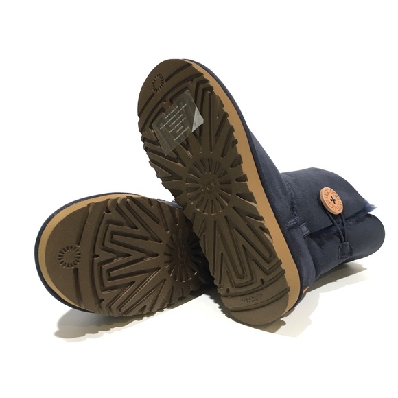 UGG Bailey Button II 1016226 Women’s Boots -Navy Sheepskin -US 5 -NEW - Picture 8 of 8
